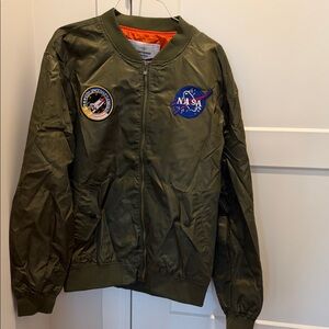 Olive Green Bomber Jacket